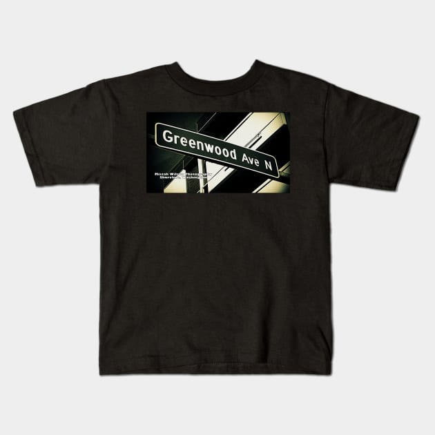 Greenwood Avenue, Shoreline, WA by MWP Kids T-Shirt by MistahWilson